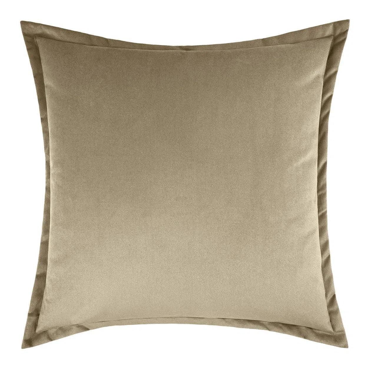 Belvedere Flange Driftwood Brown Throw Pillow With Insert