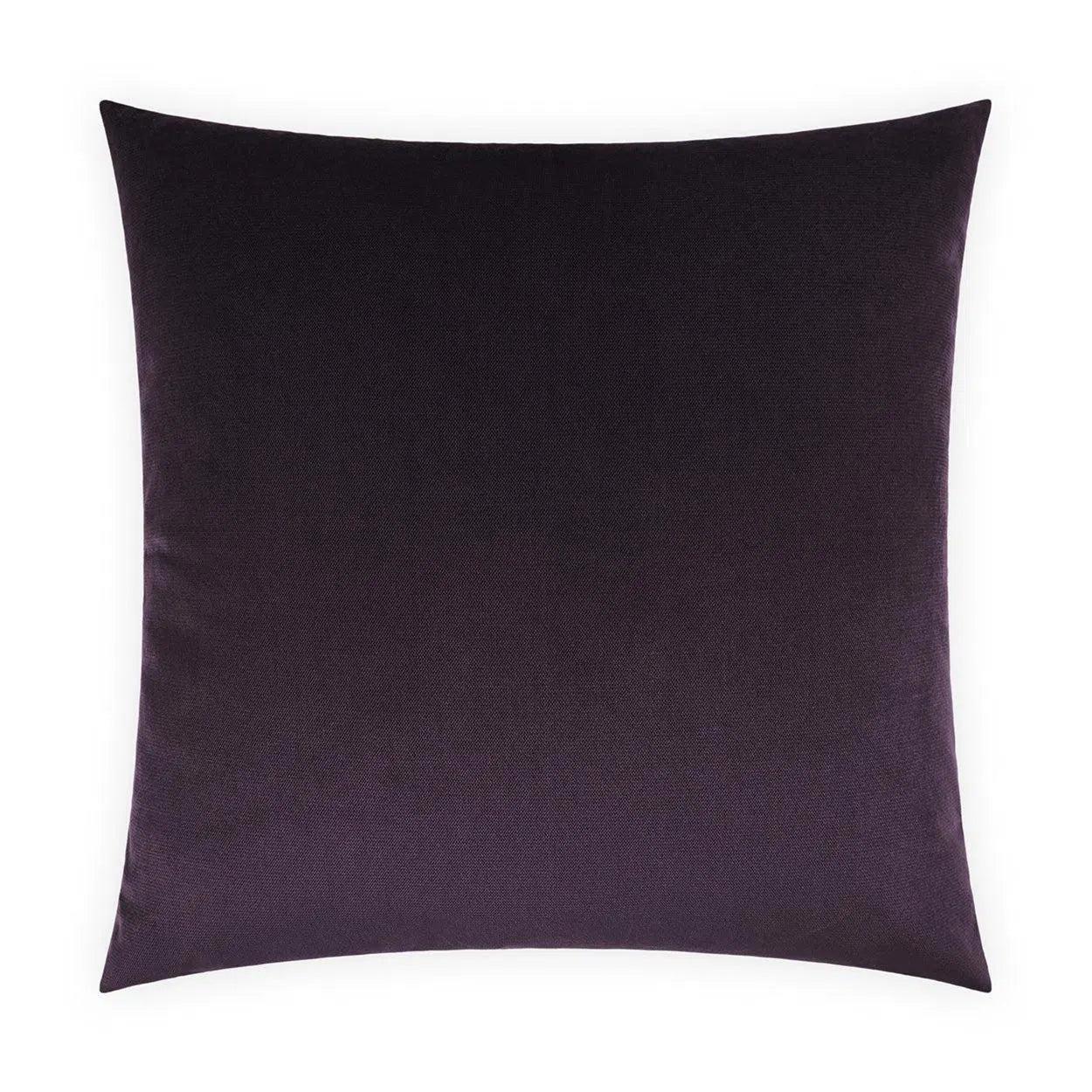 Belvedere Amethyst Dark Purple Throw Pillow With Insert