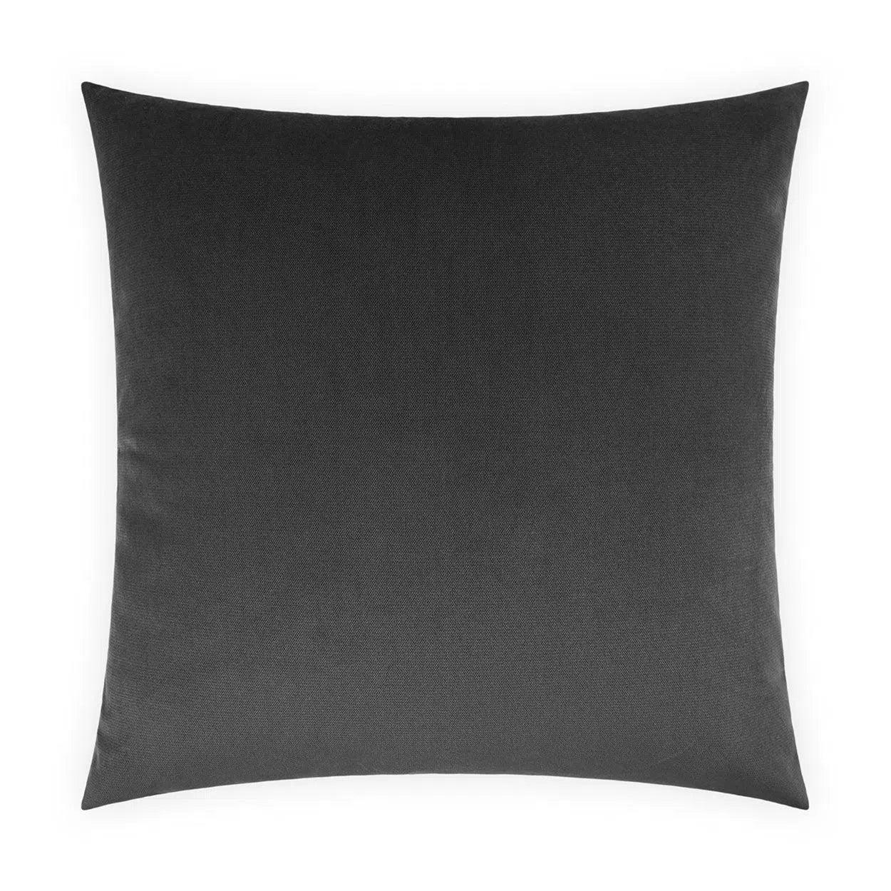 Belvedere Charcoal Grey Throw Pillow With Insert