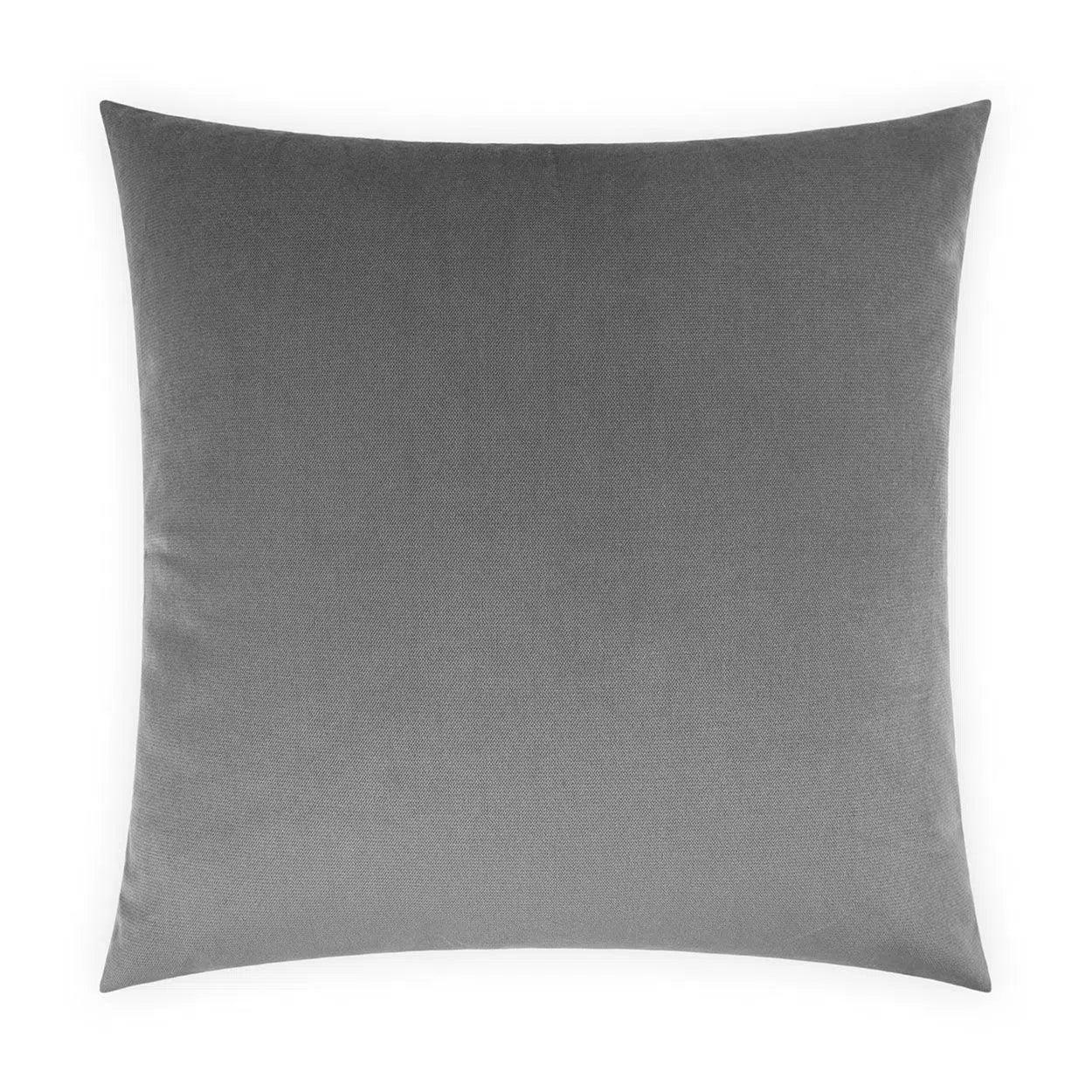 Belvedere Graphite Grey Throw Pillow With Insert