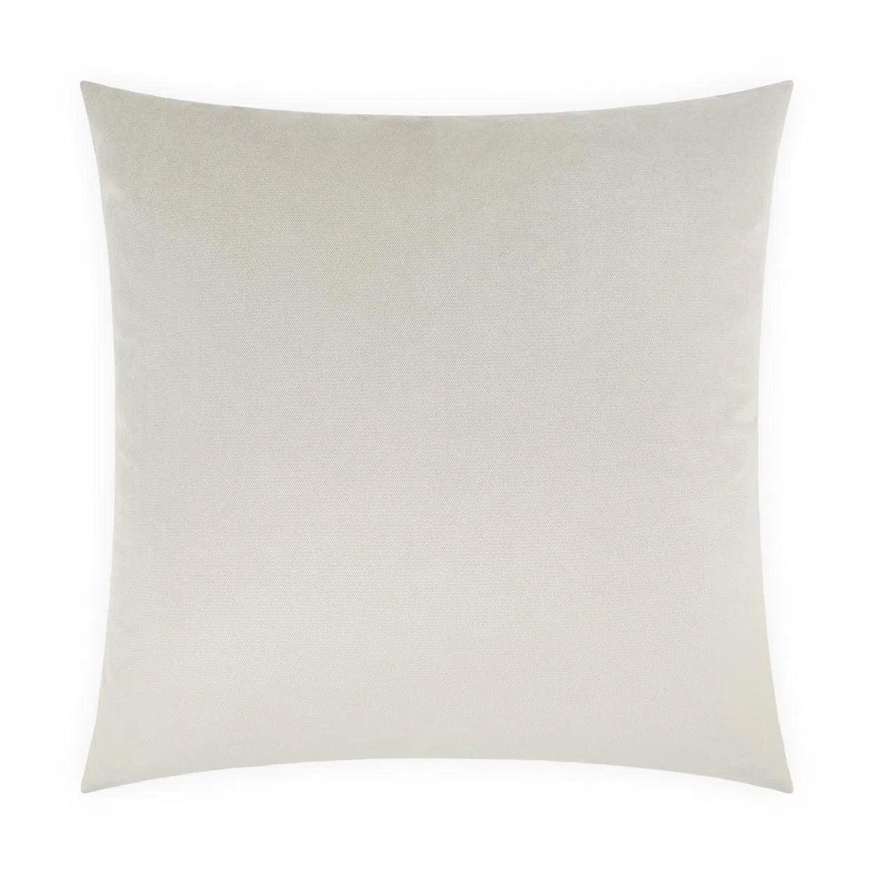 Belvedere Marshmallow Off-White Throw Pillow With Insert