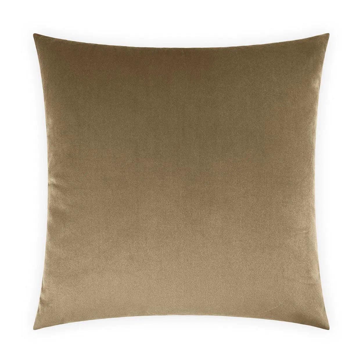 Belvedere Otter Coffee Brown Throw Pillow With Insert