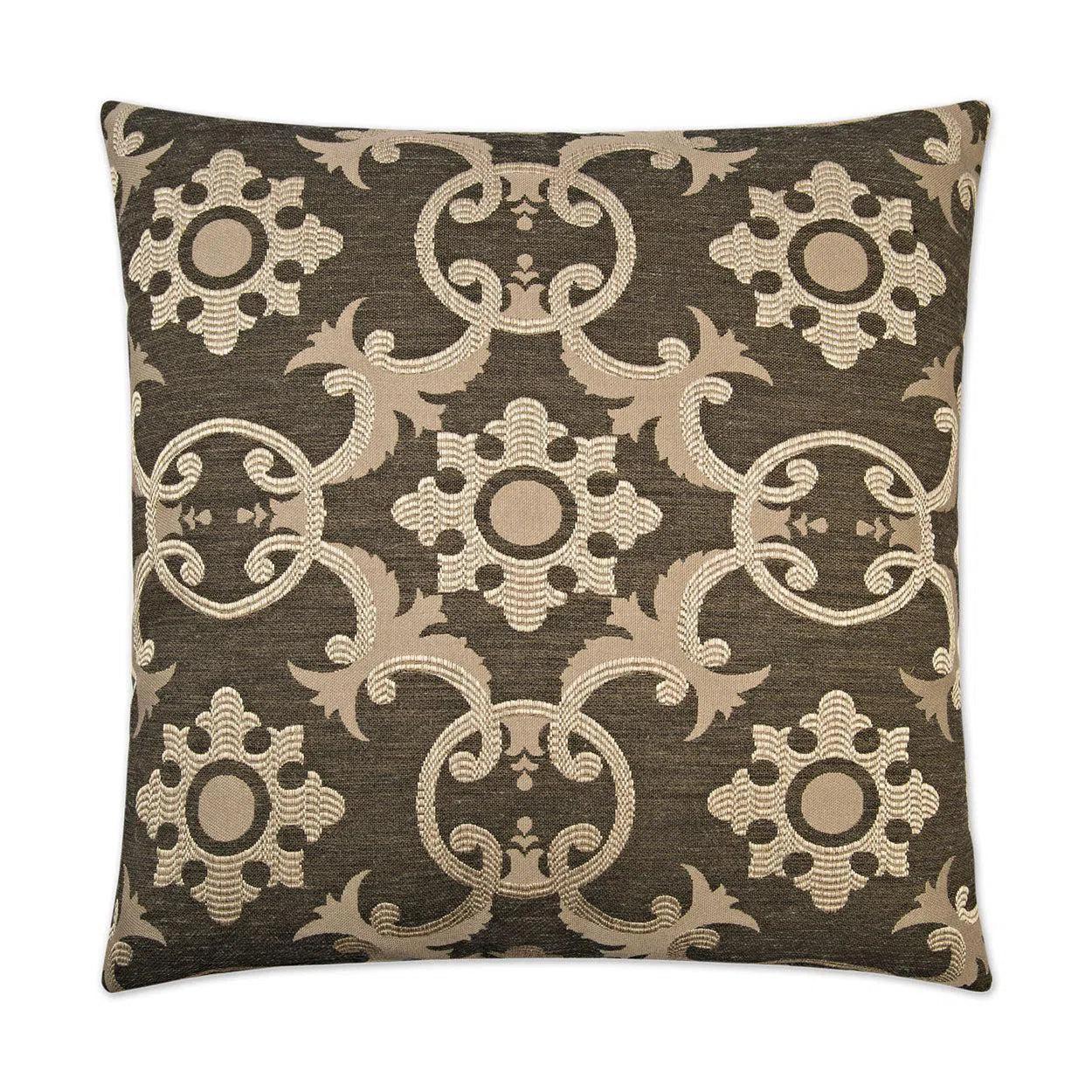 Biblos Black Throw Pillow With Insert