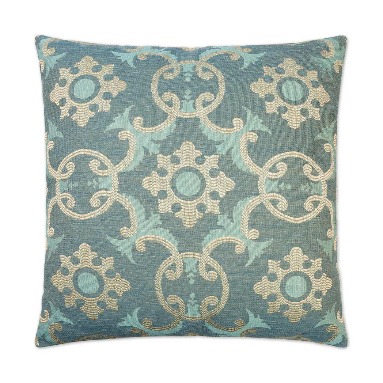 Biblos Turquoise Throw Pillow With Insert