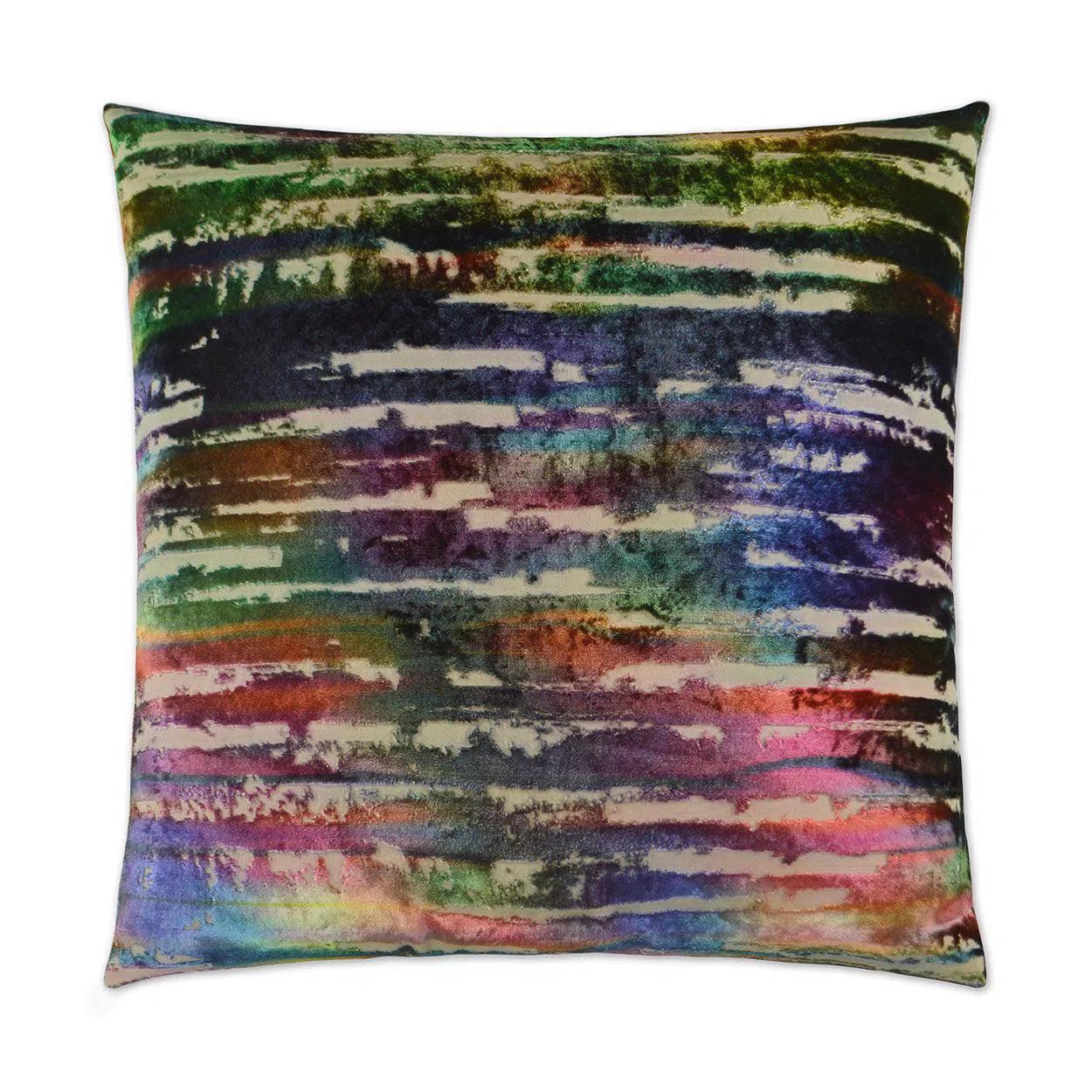 Bonbons Rainbow Multi Color Throw Pillow With Insert