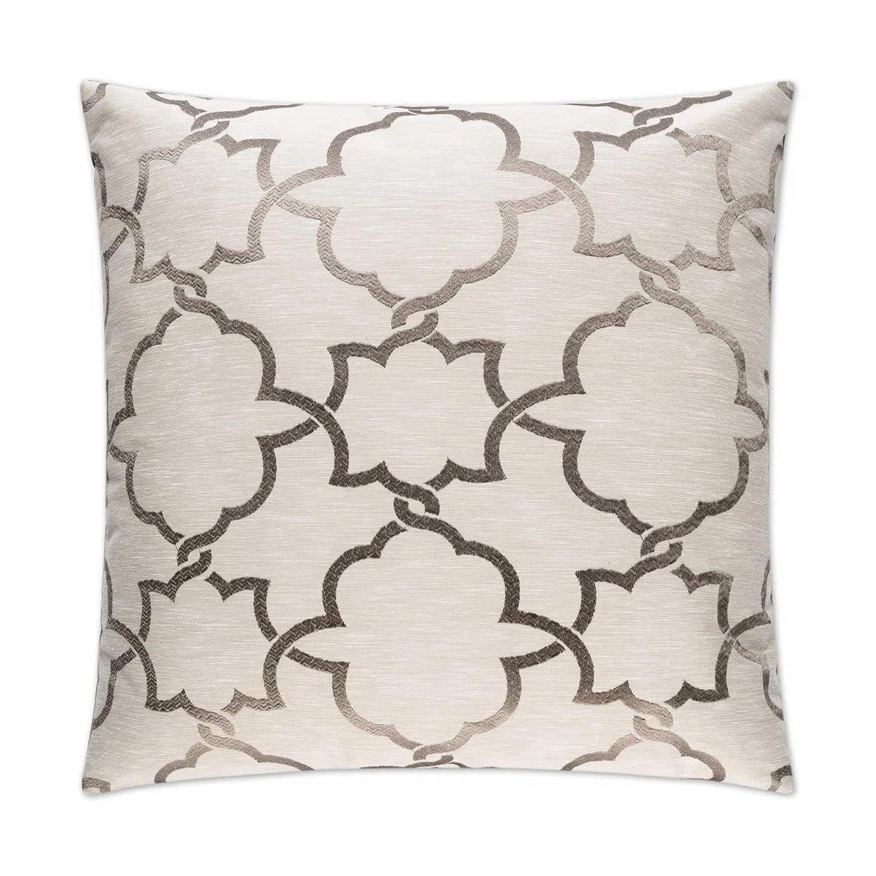 Carlton Taupe Throw Pillow With Insert