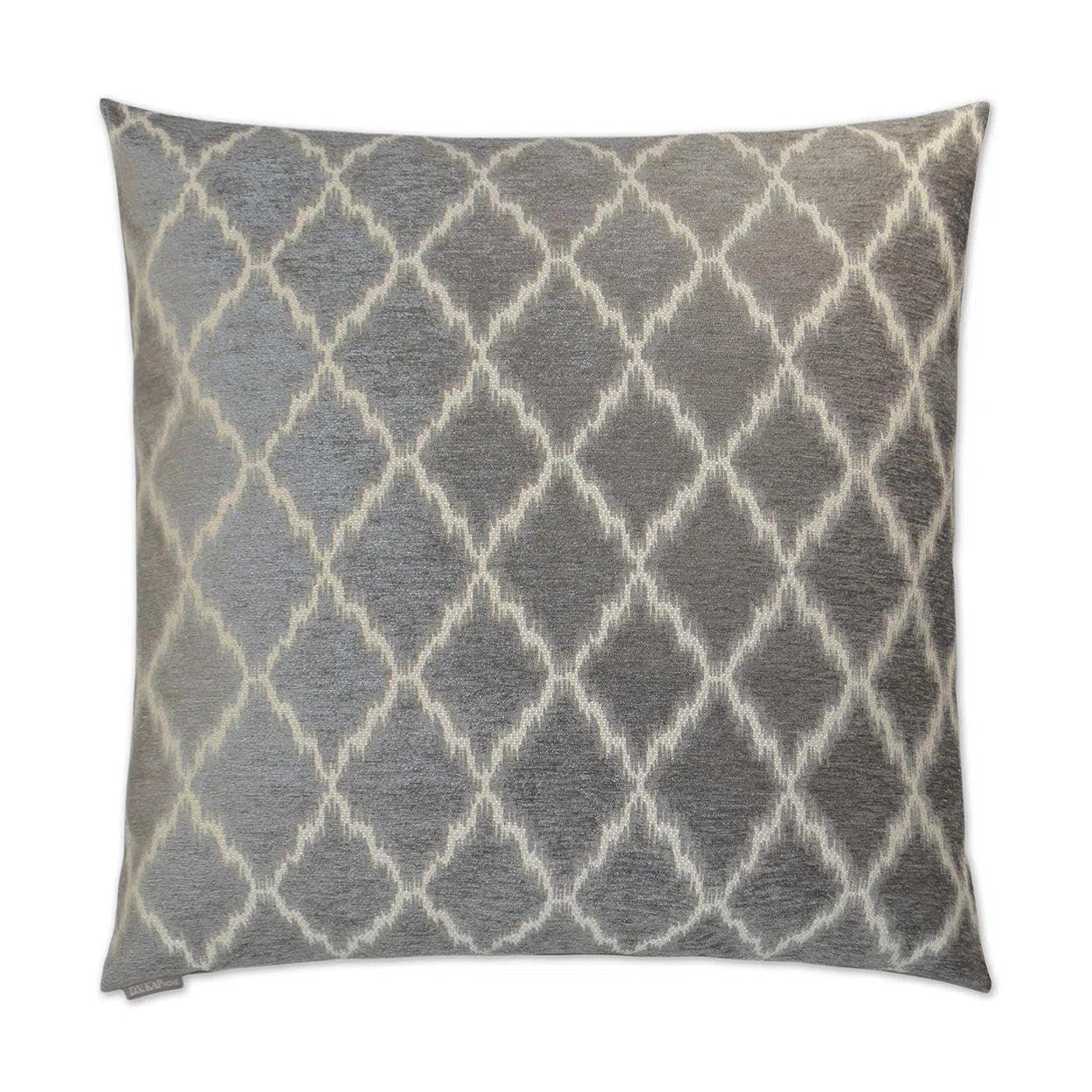 Chateau Silver Throw Pillow With Insert