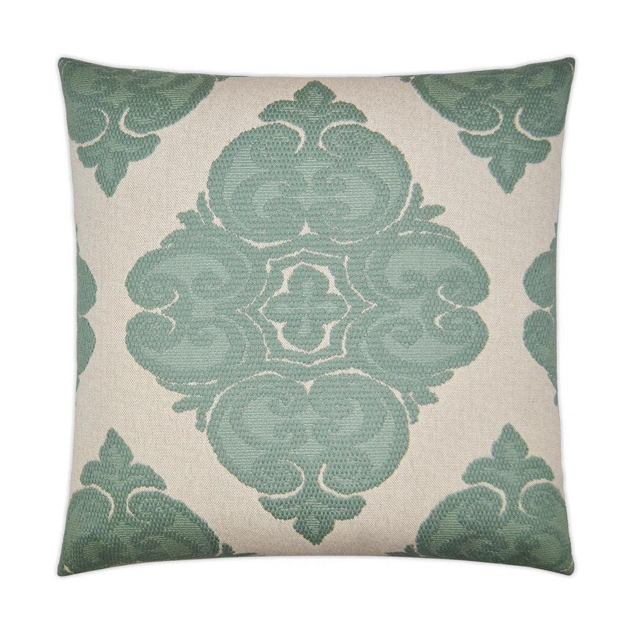 Cotillion Pool Green Throw Pillow With Insert