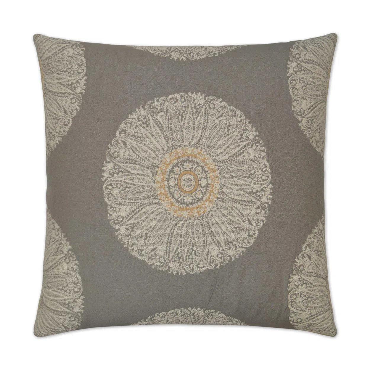 Crillon Grey Throw Pillow With Insert