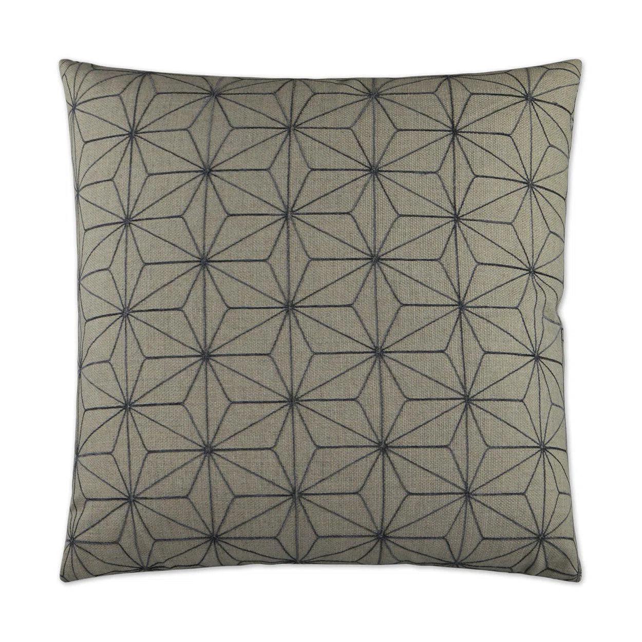 Crosby Graphite Brown Throw Pillow With Insert