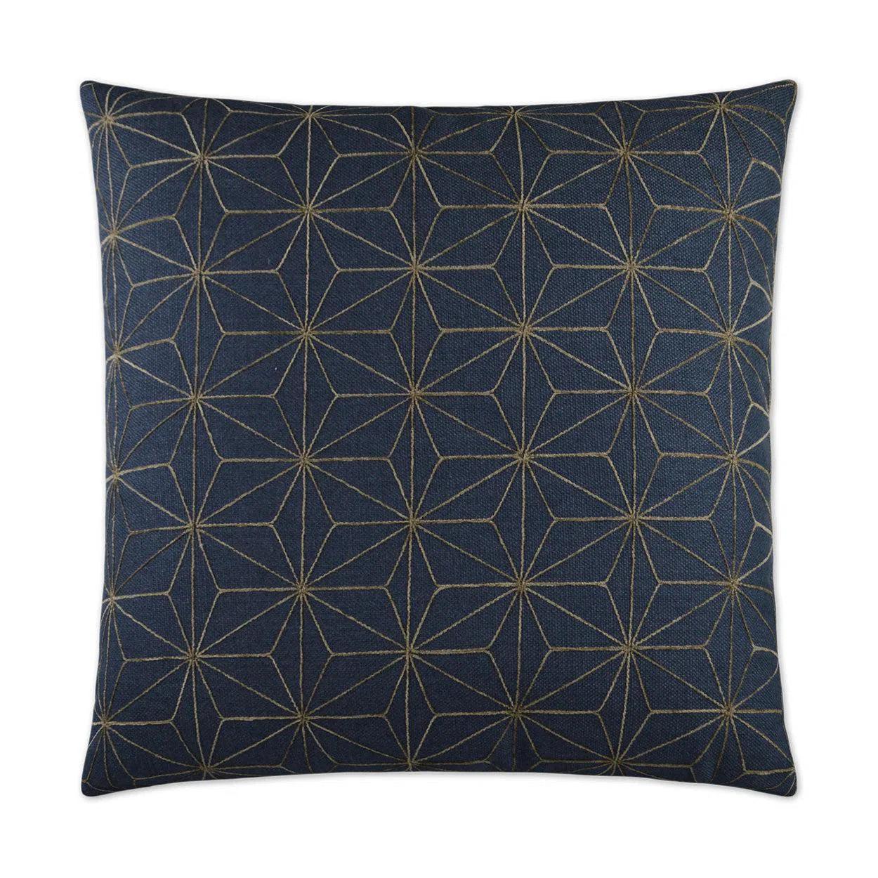 Crosby Navy Blue Throw Pillow With Insert