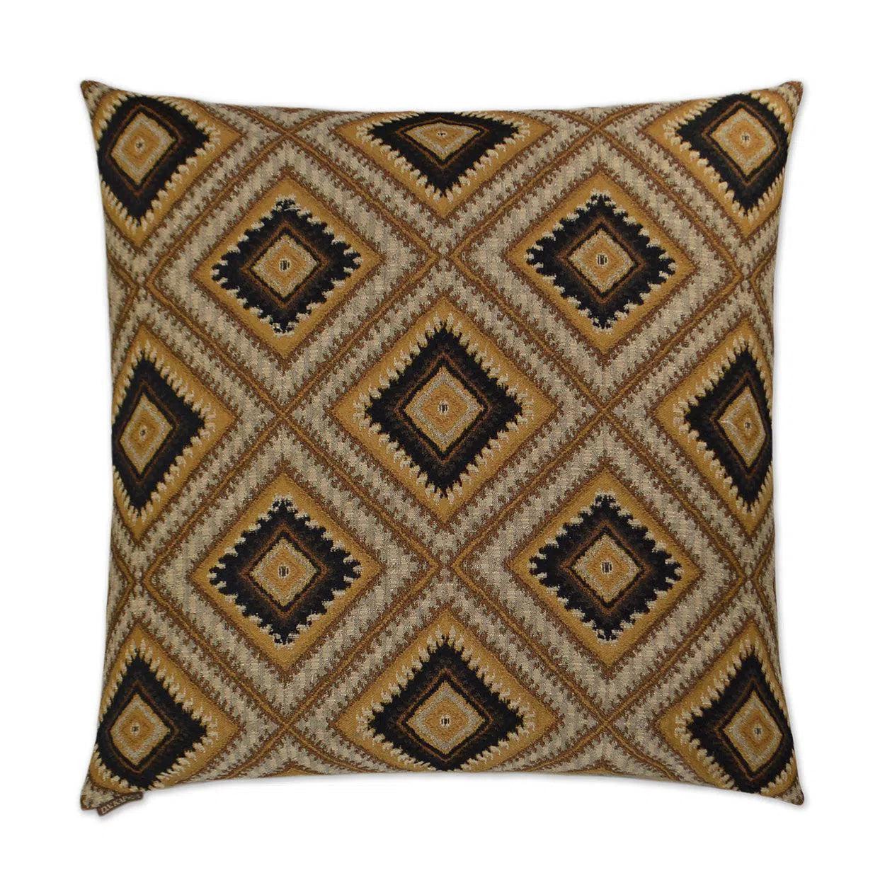 Dakota Brown Throw Pillow With Insert