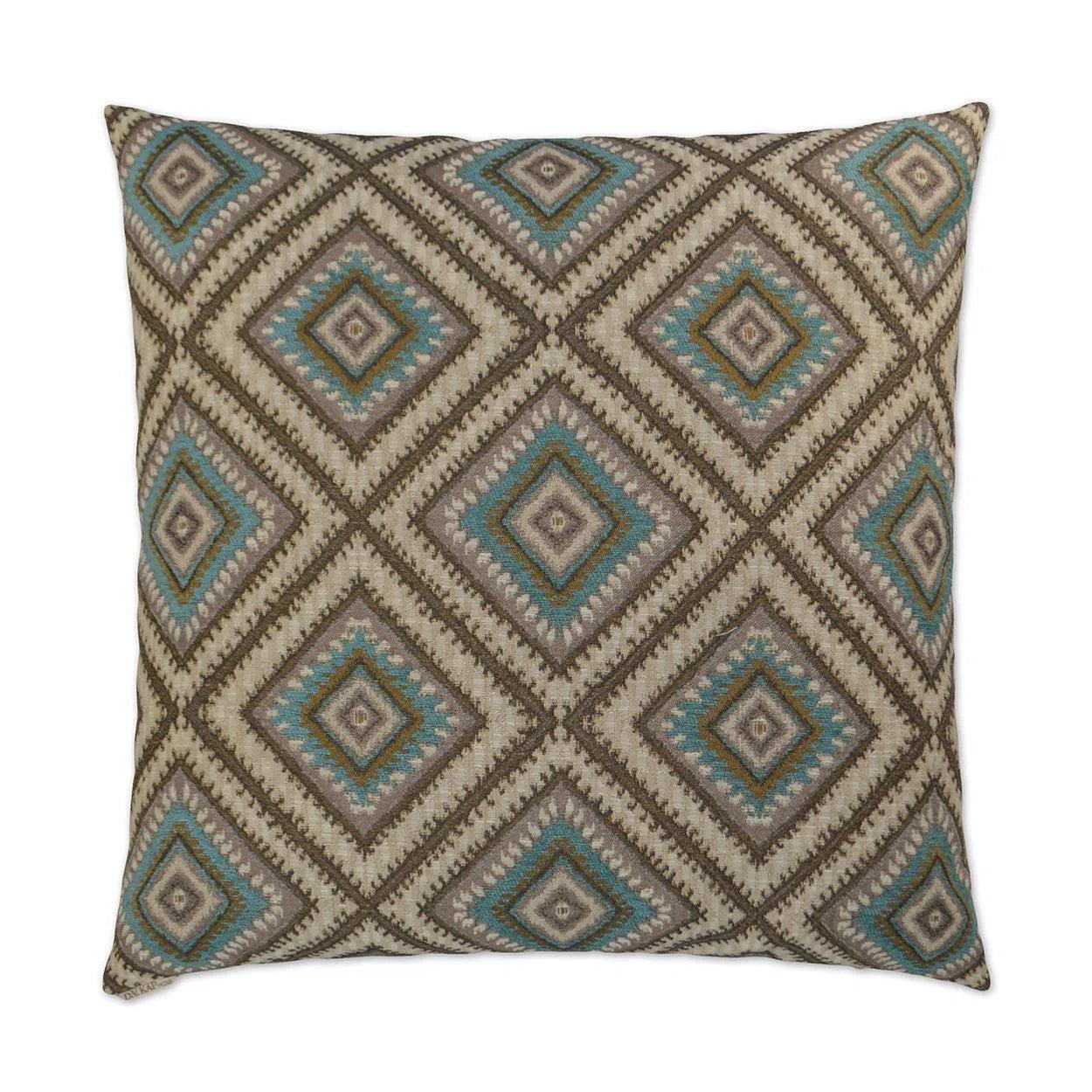 Dakota Turquoise Throw Pillow With Insert