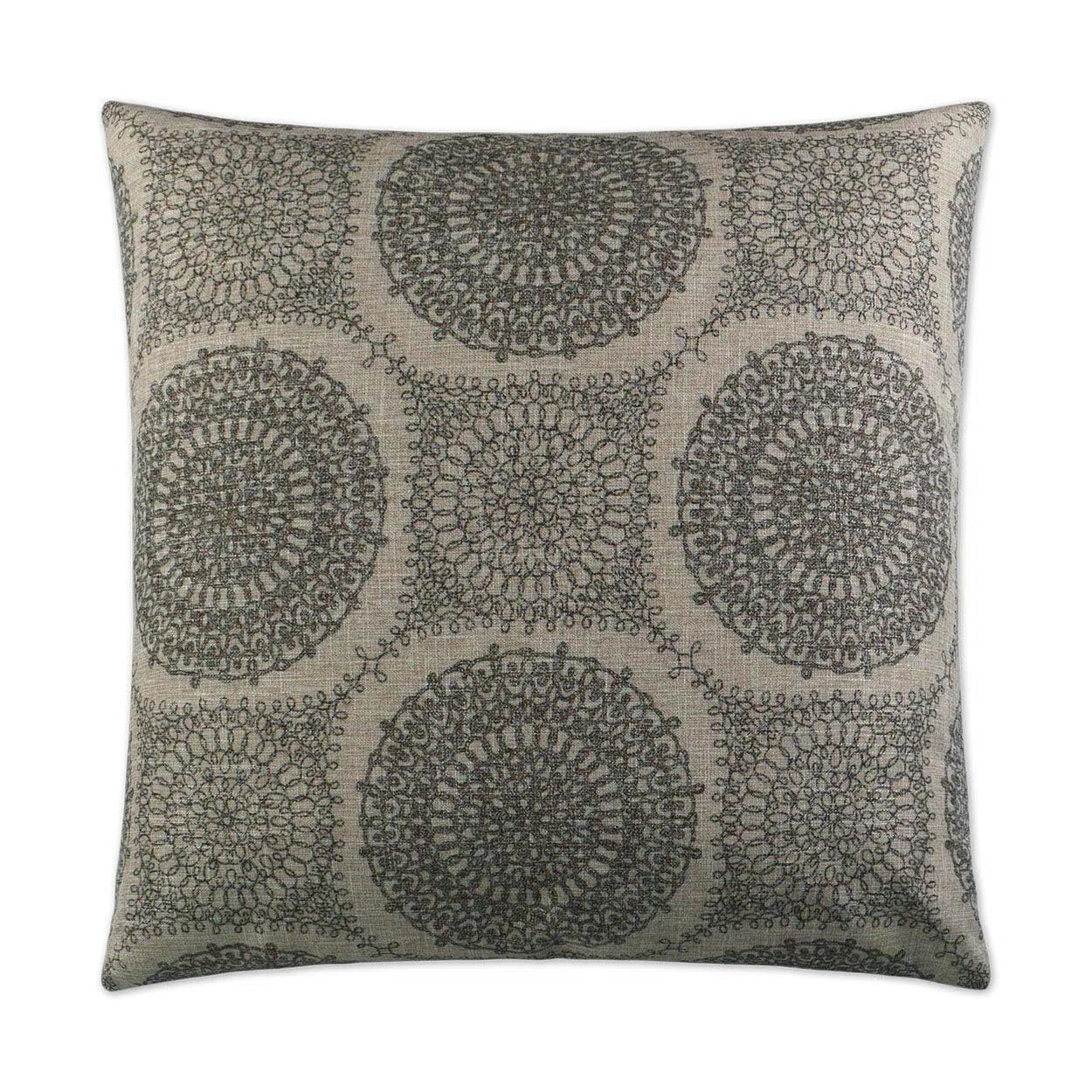 Davenport Grey Throw Pillow With Insert