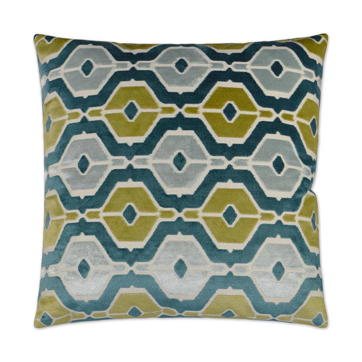 Dellan Teal Throw Pillow With Insert