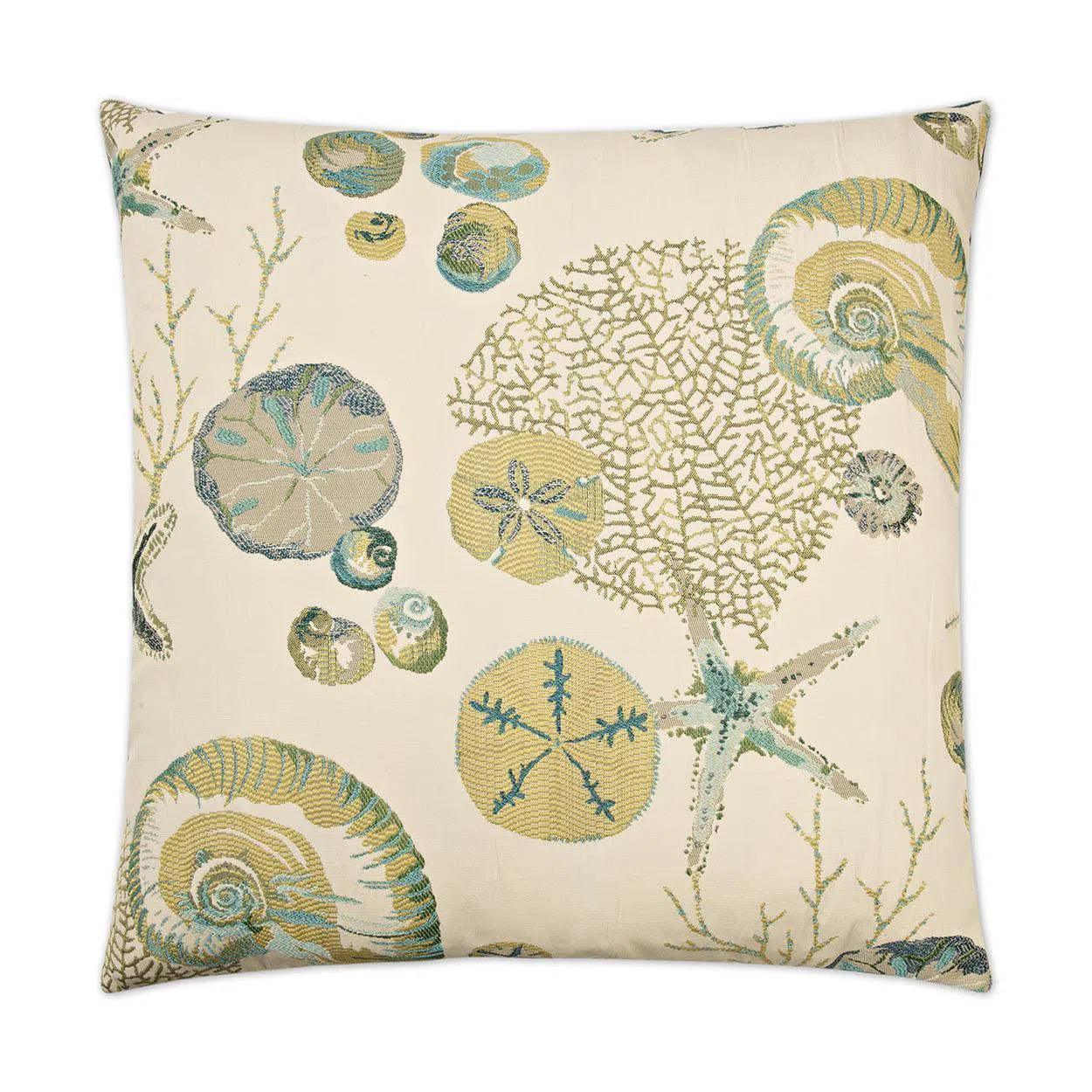 Destin Green Throw Pillow With Insert