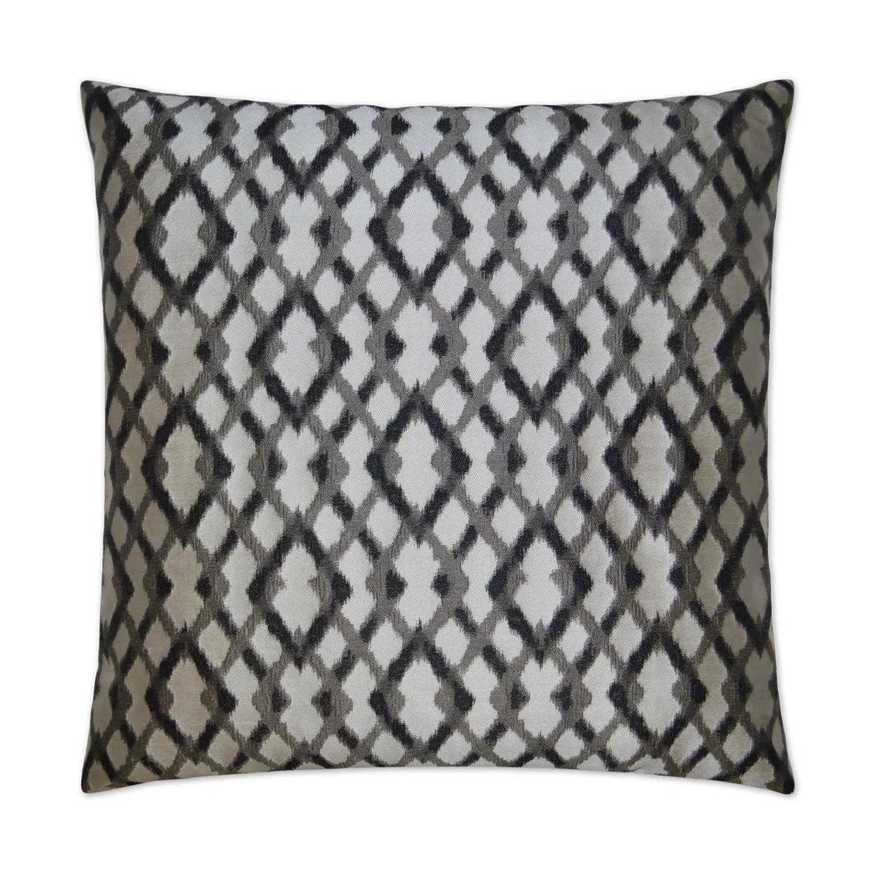 Diamond Mine Grey Throw Pillow With Insert