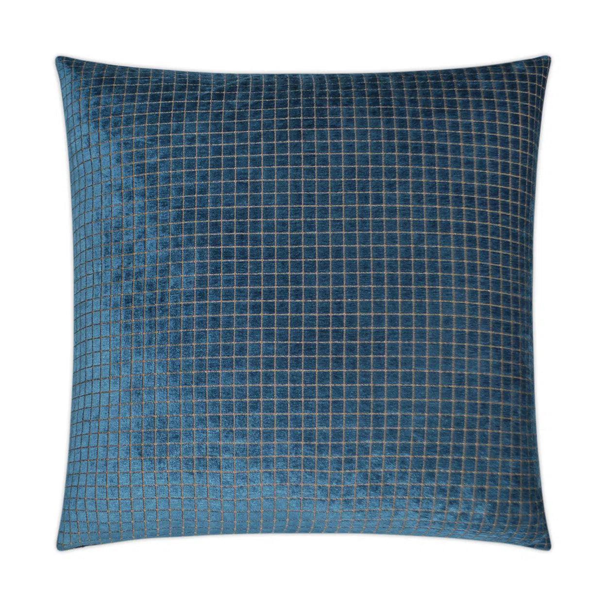 Electric Peacock Blue Throw Pillow With Insert