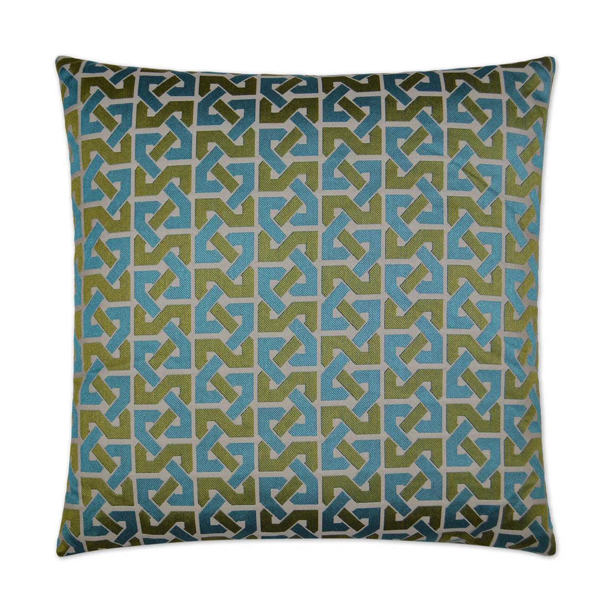 Element Aqua Blue Throw Pillow With Insert