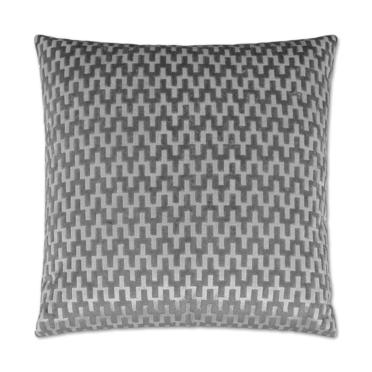 Giza Platinum Grey Throw Pillow With Insert