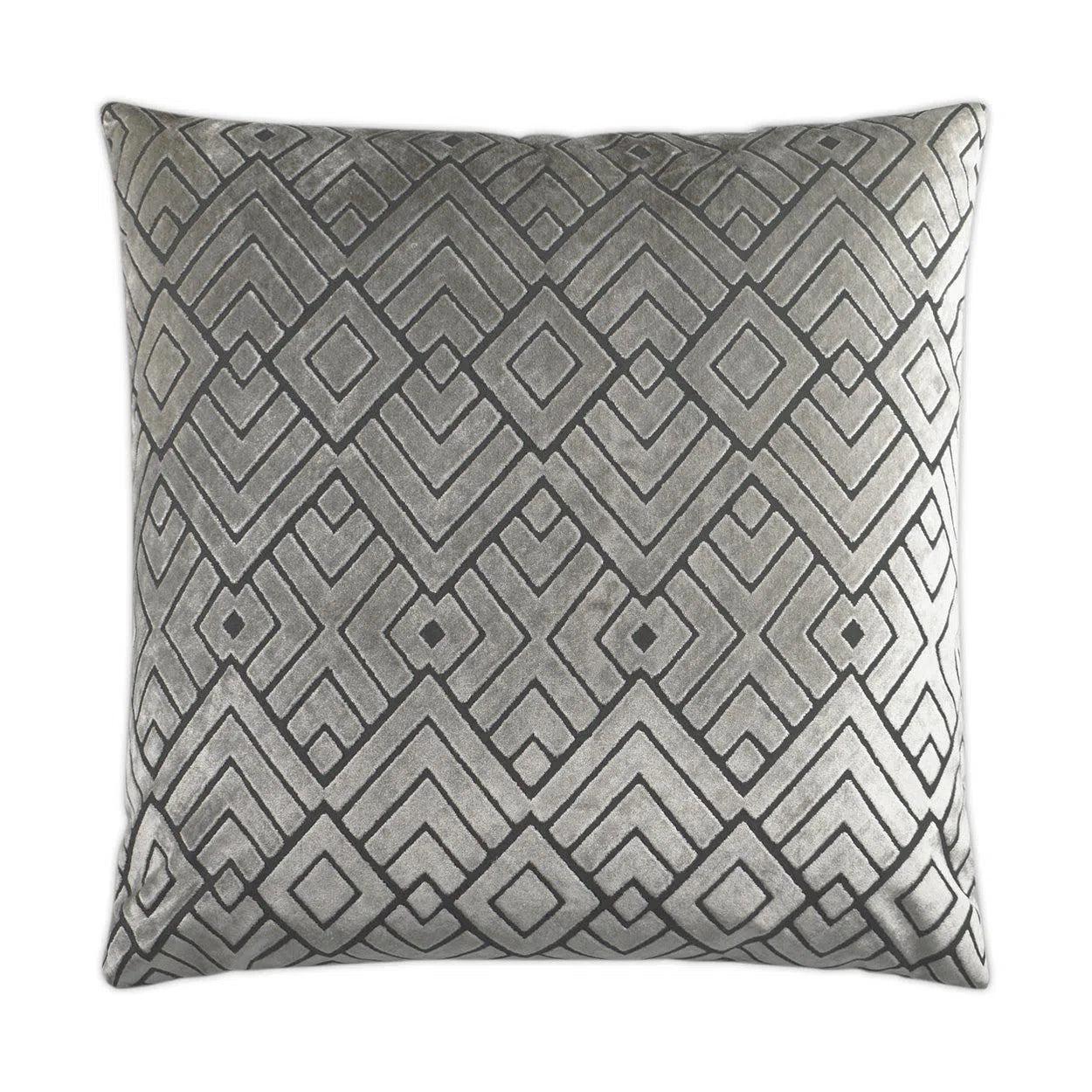 Hipster Silver Throw Pillow With Insert