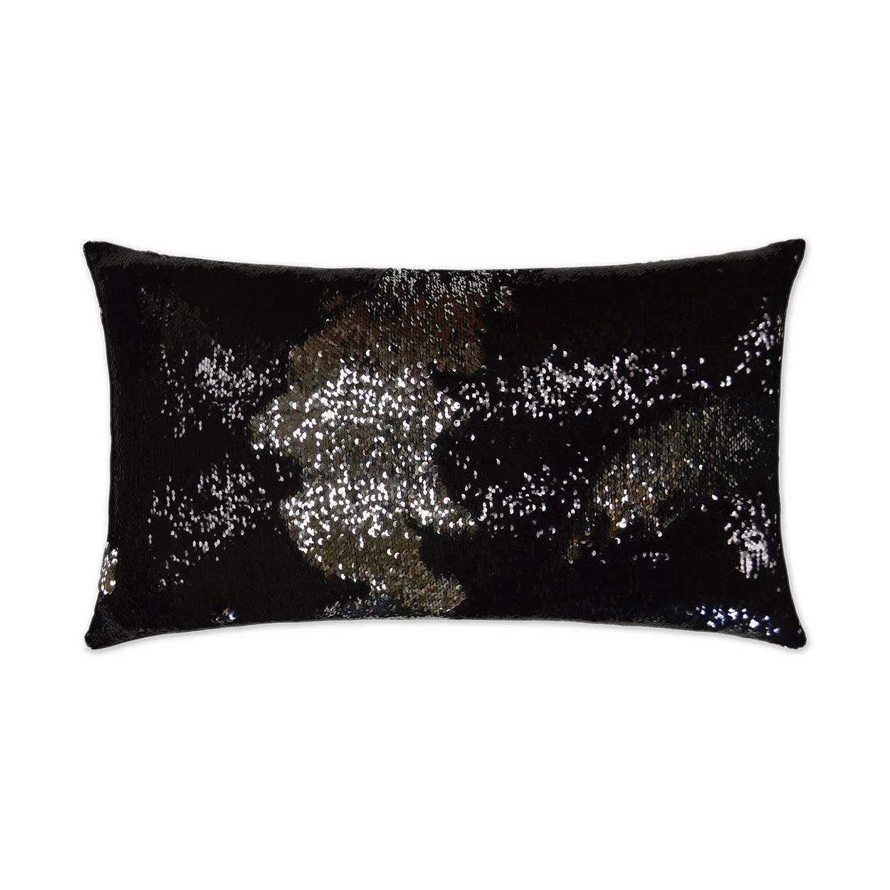 Hylee Lumbar Black Throw Pillow With Insert