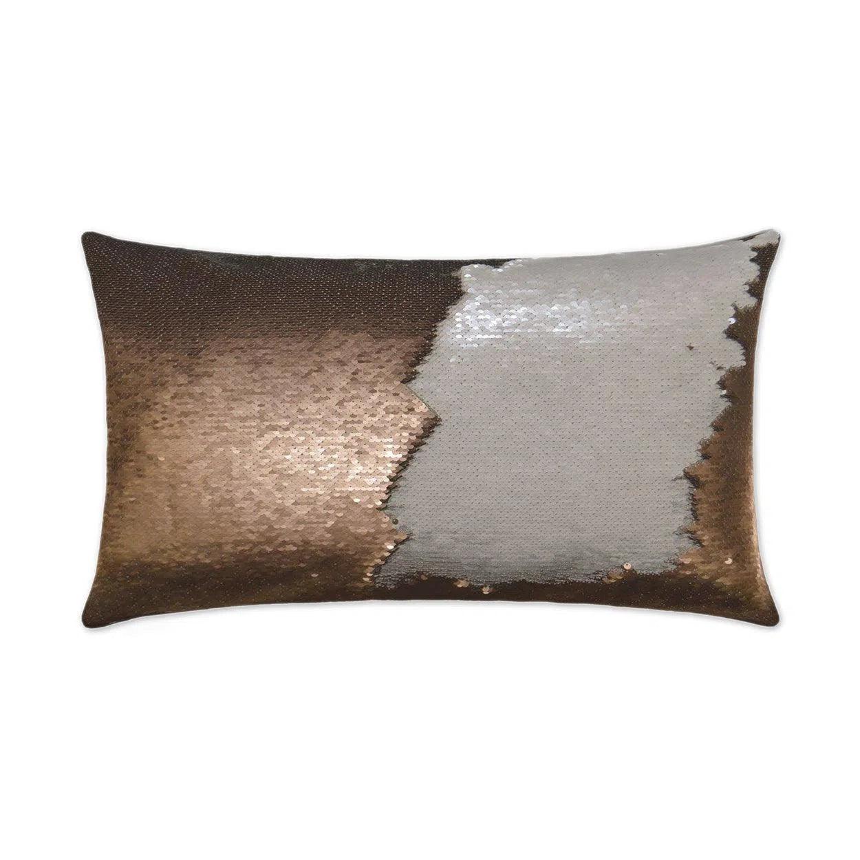 Hylee Lumbar Bronze Throw Pillow With Insert