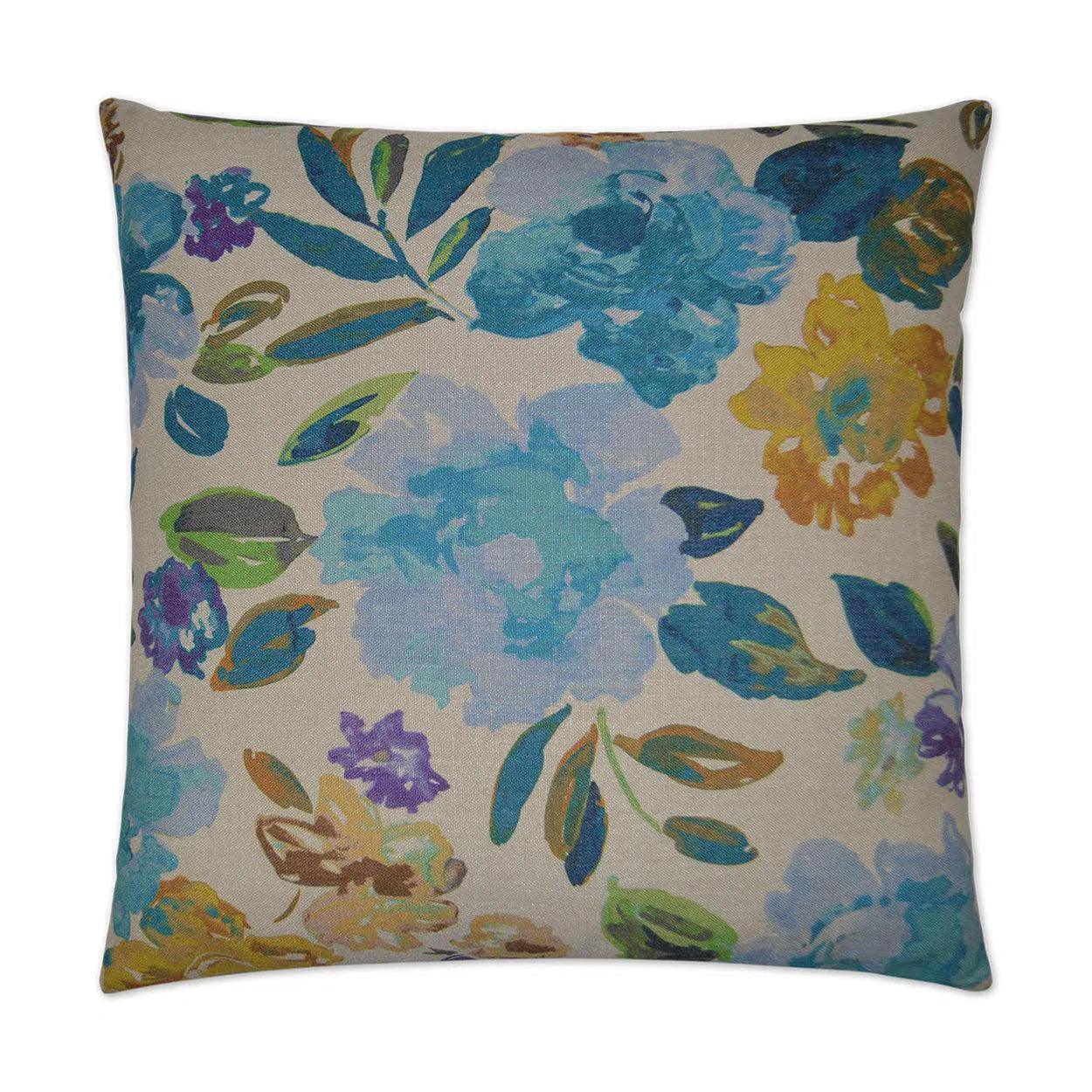 Impression Blue Throw Pillow With Insert