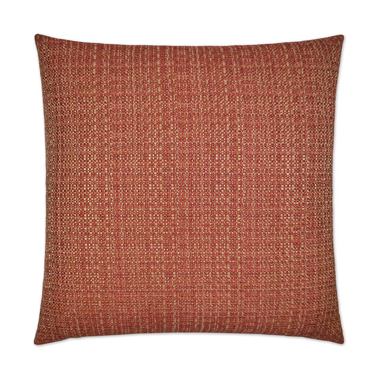 Jackie O Cinnabar Red Throw Pillow With Insert