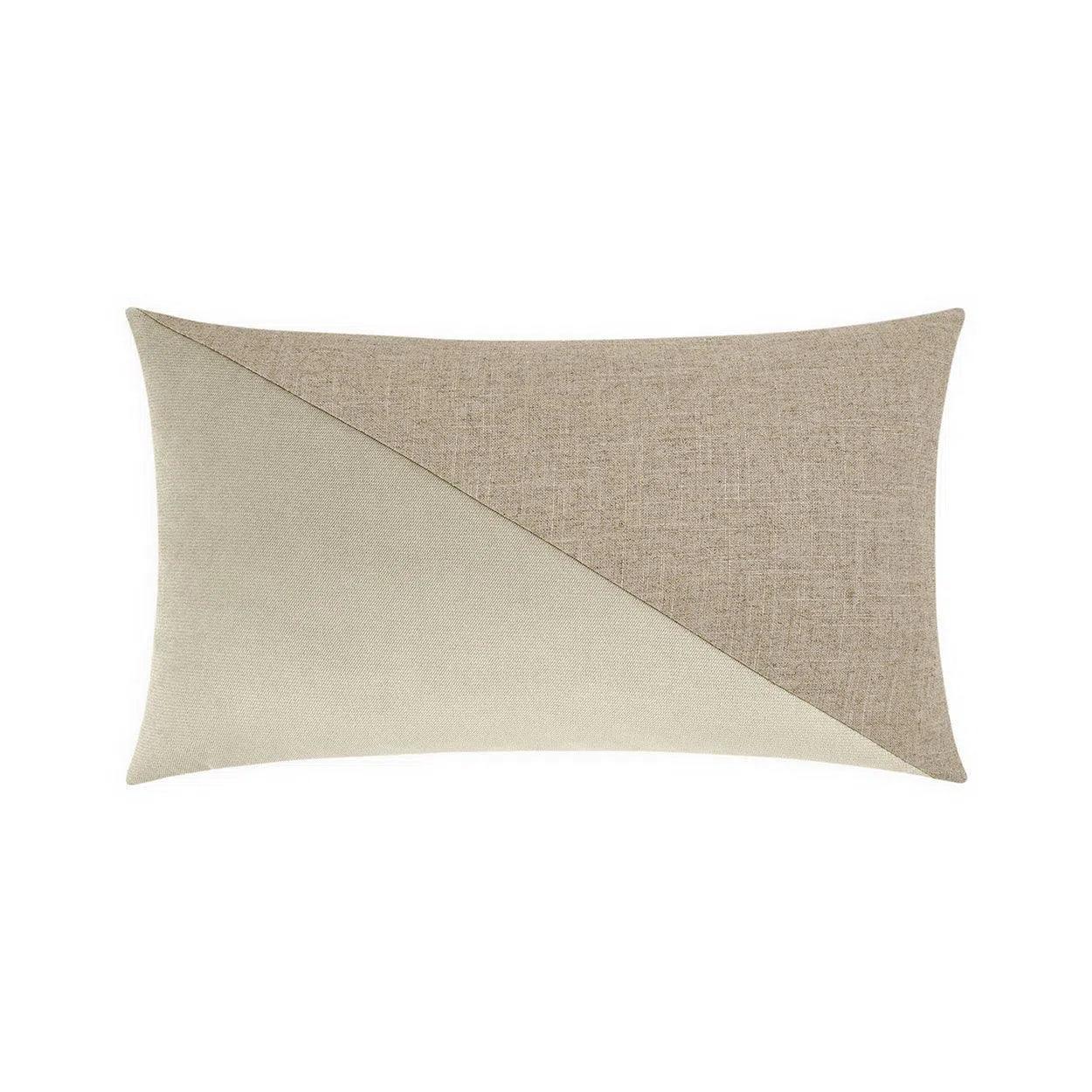 Jefferson Lumbar Beach Off-White Throw Pillow With Insert