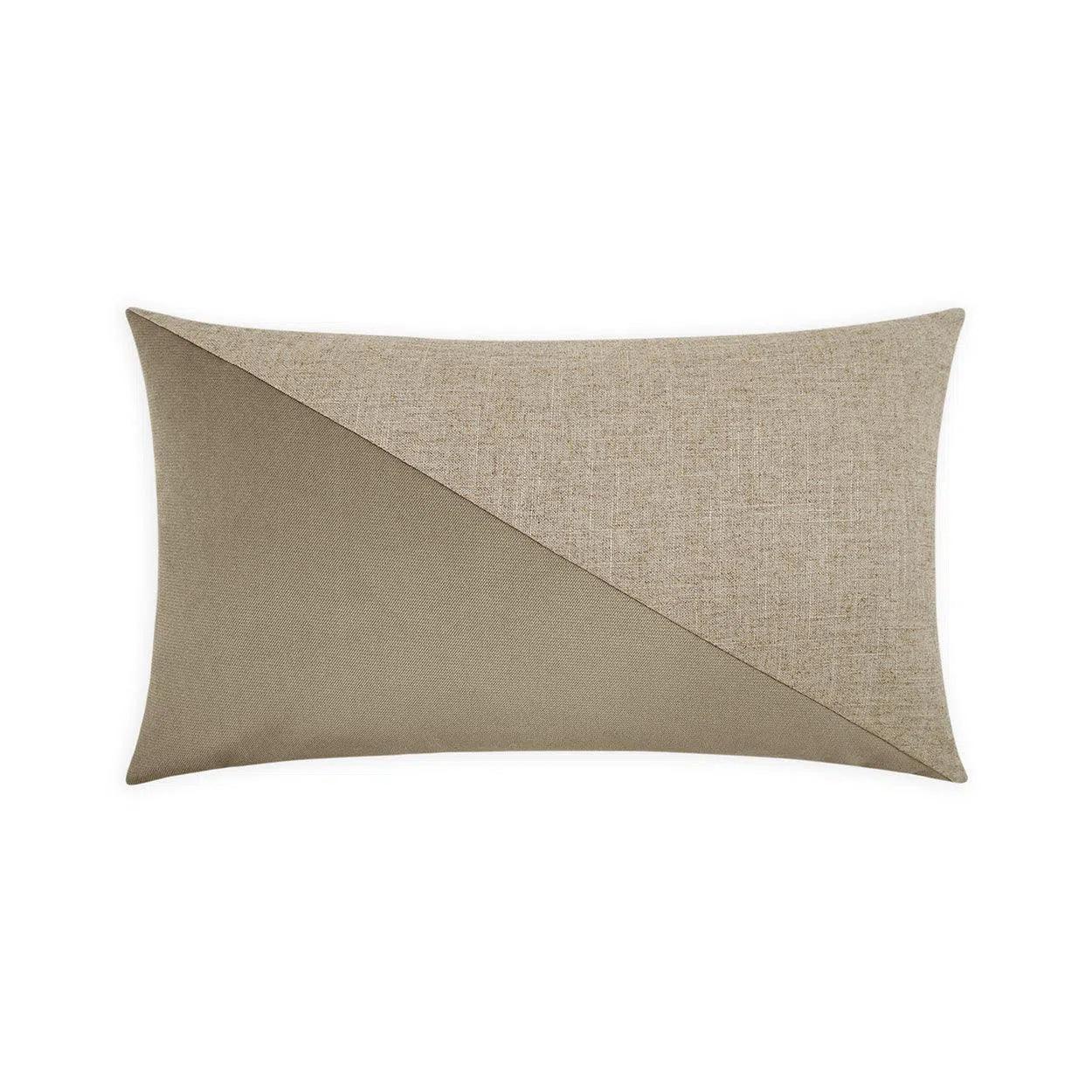 Jefferson Lumbar Driftwood Brown Throw Pillow With Insert