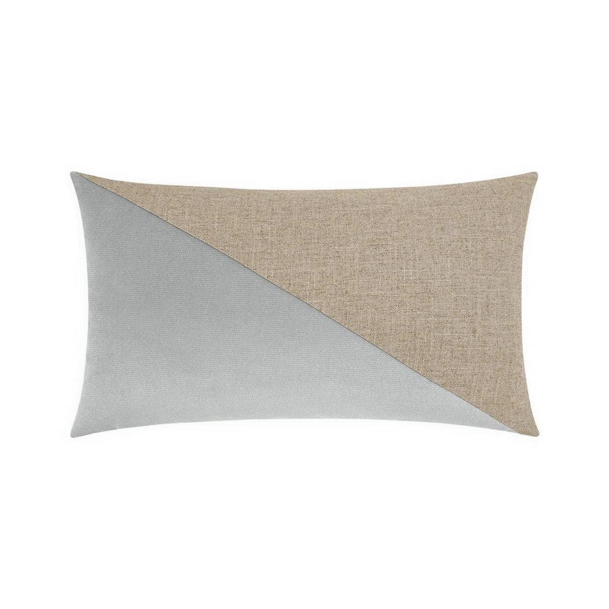 Jefferson Lumbar Glacier Silver Throw Pillow With Insert