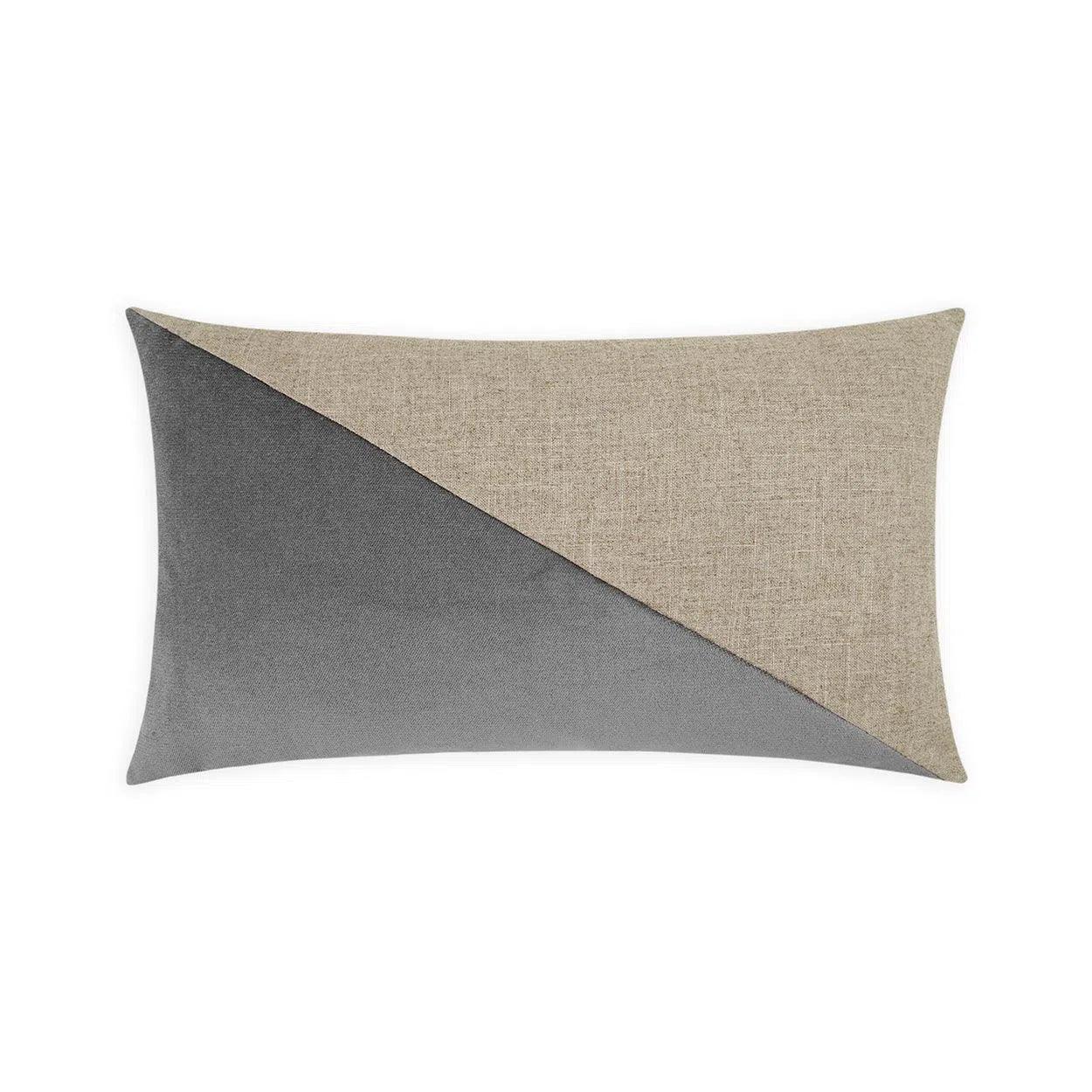 Jefferson Lumbar Graphite Grey Throw Pillow With Insert