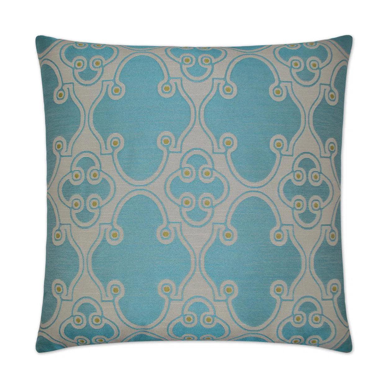 Jewelry Blue Throw Pillow With Insert