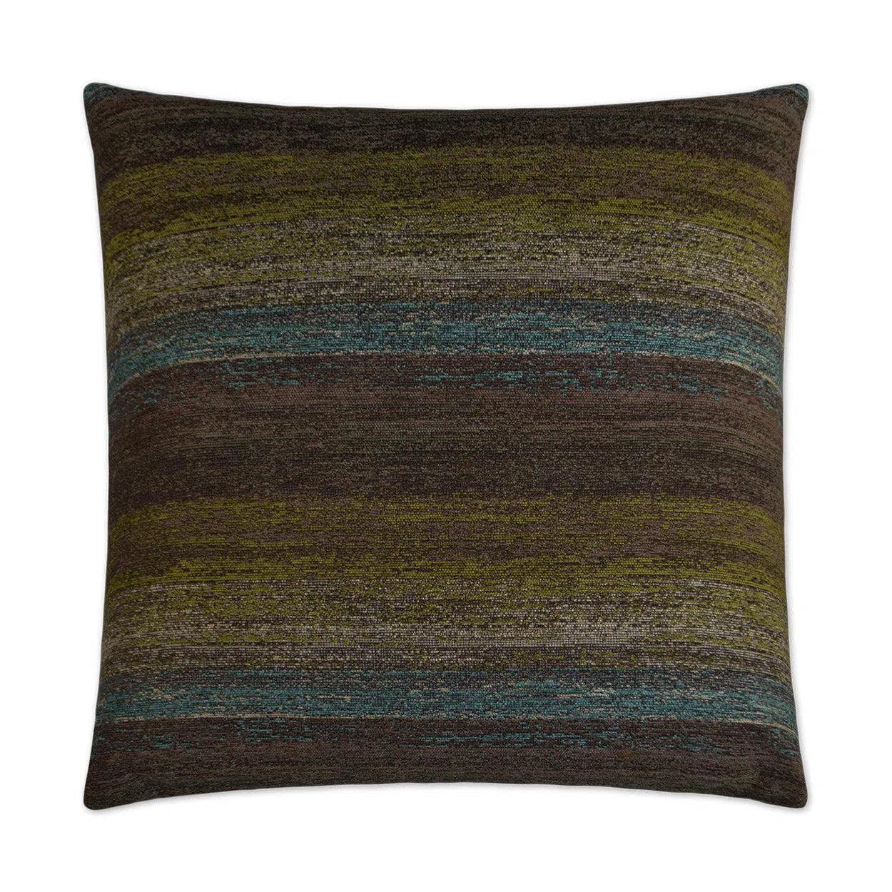 Landscape Lagoon Chocolate Brown Throw Pillow With Insert