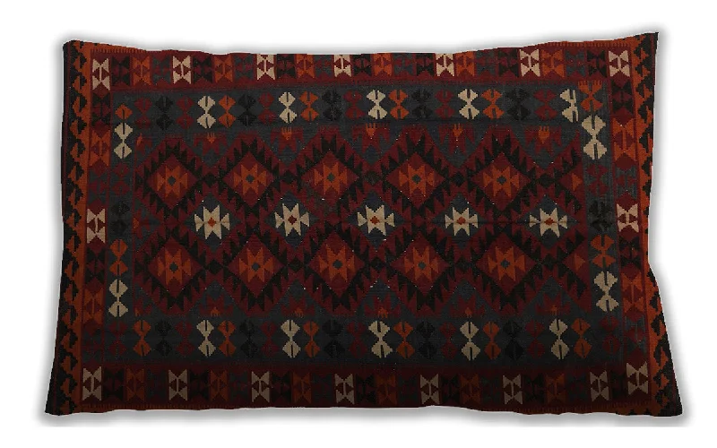 Traditional Classic Indoor Outdoor Rectangular Milk Chocolate Brown Lumbar Throw Pillow, 13 inch by 19 inch, lbtr2639