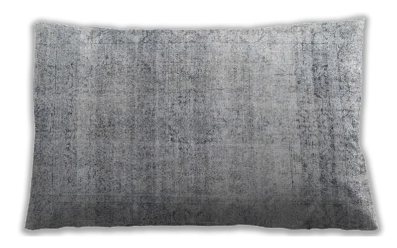 Traditional Classic Indoor Outdoor Rectangular Light Gray Lumbar Throw Pillow, 13 inch by 19 inch, lbtr4042