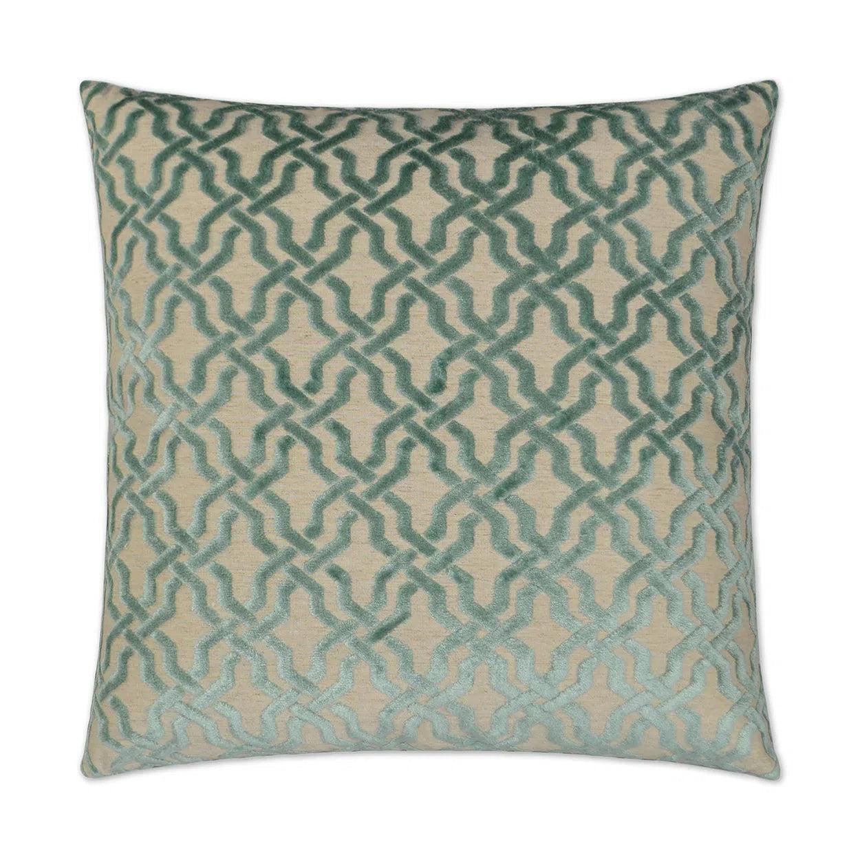 Liberty Aqua Green Throw Pillow With Insert