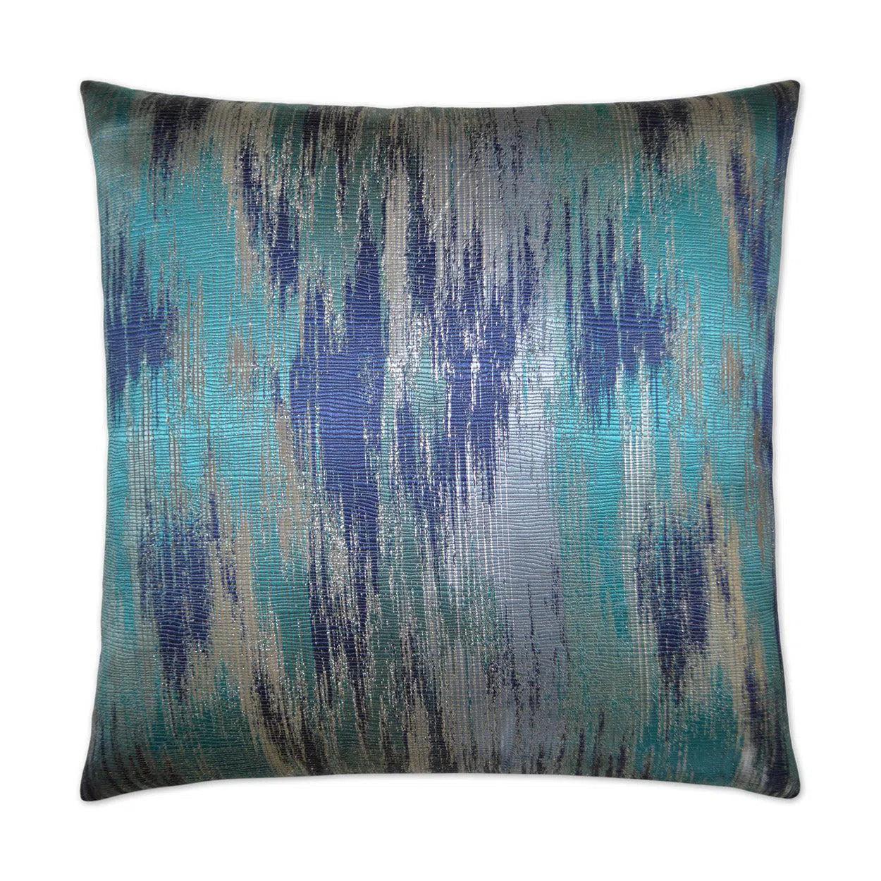 Lumina Blue Throw Pillow With Insert