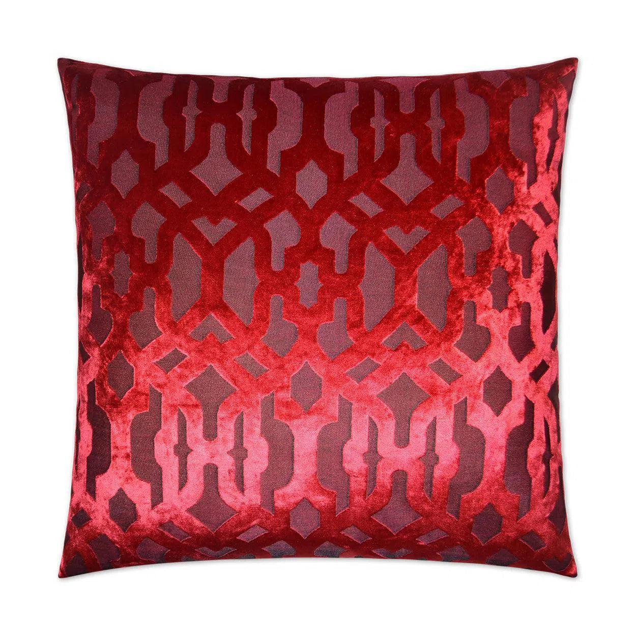 Madison Gate Flame Red Throw Pillow With Insert