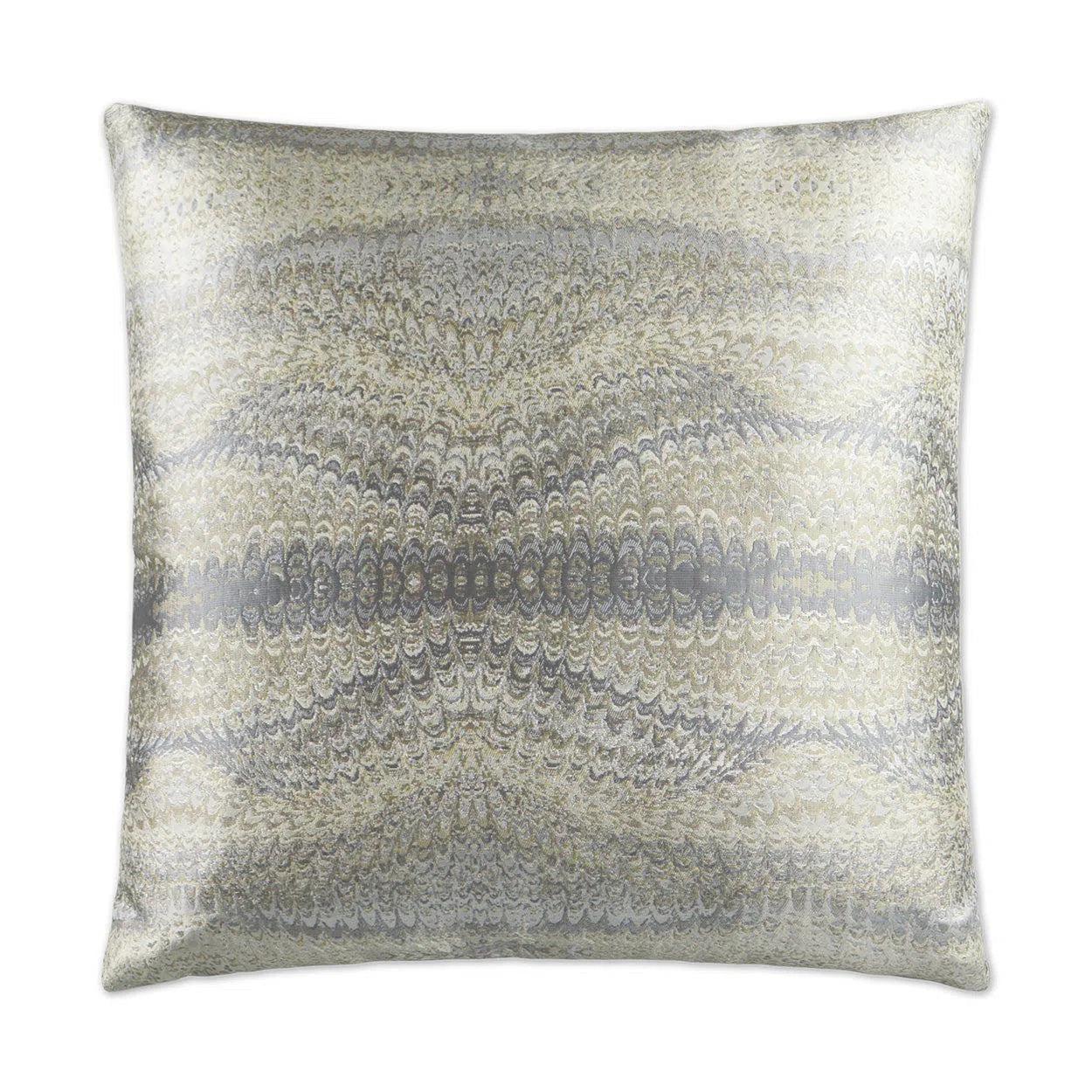 Magma Nickel Grey Throw Pillow With Insert