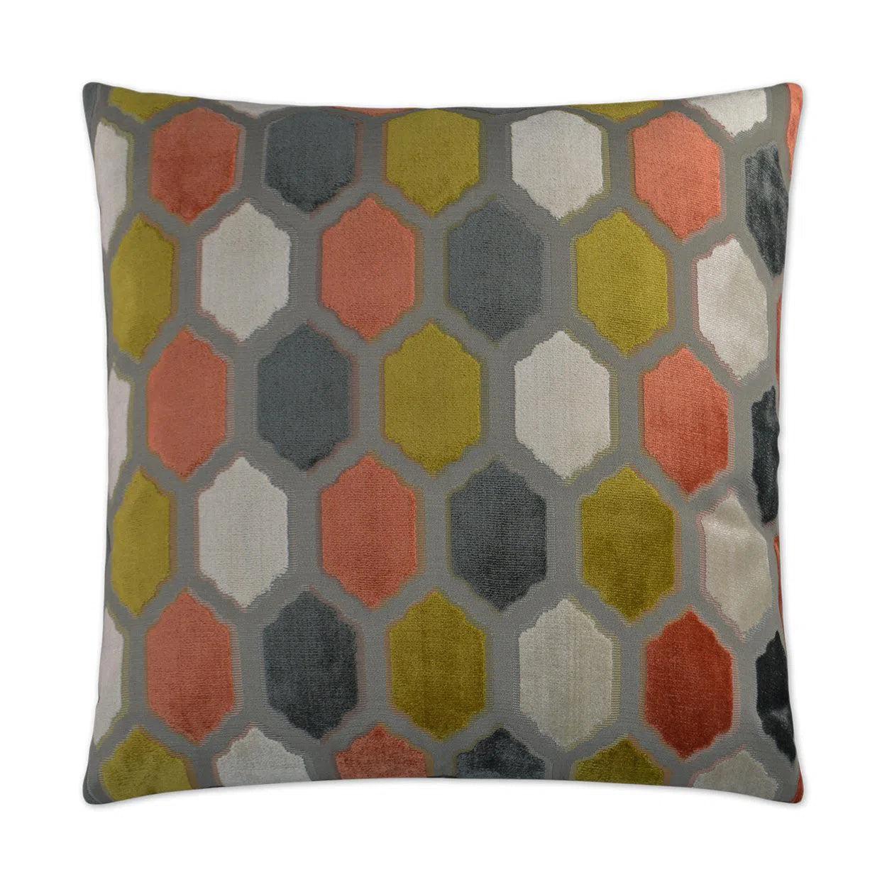 Mallorca Sorbet Multi Color Throw Pillow With Insert