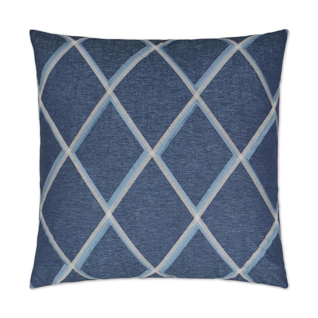 Markham Denim Blue Throw Pillow With Insert