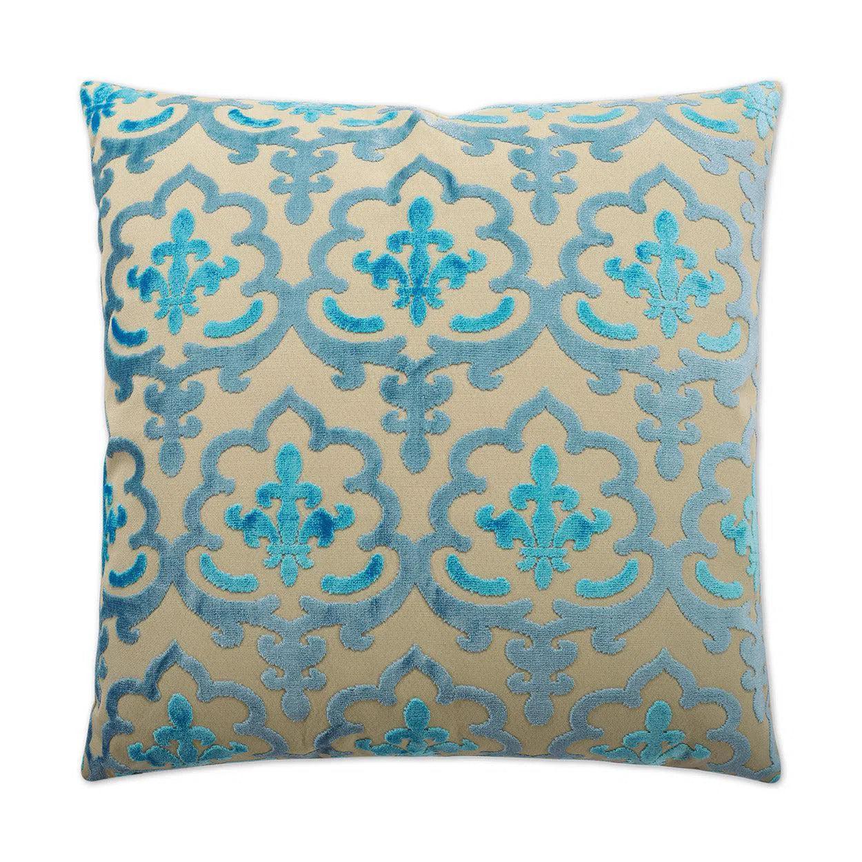 Marrisett Peacock Blue Throw Pillow With Insert