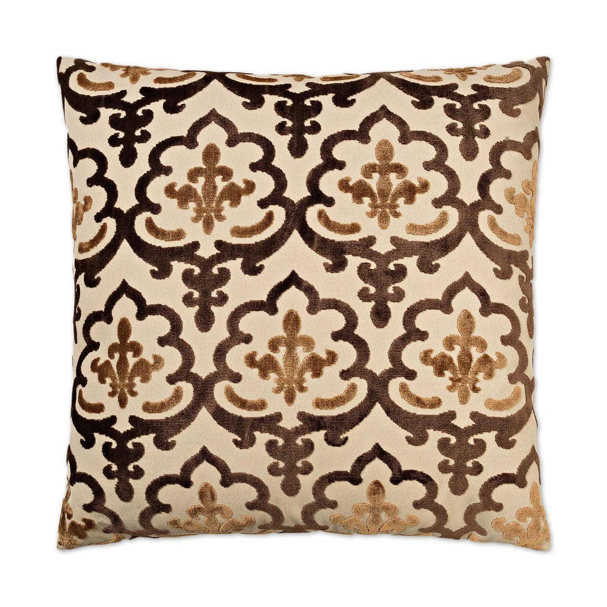 Marrisett Chocolate Brown Throw Pillow With Insert