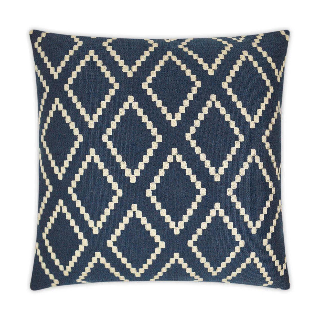 Matteo Blue Blue Throw Pillow With Insert