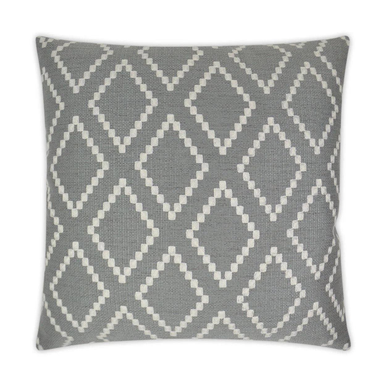 Matteo Smoke Grey Throw Pillow With Insert