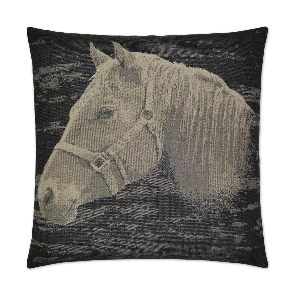 Mister Ed Black Throw Pillow With Insert