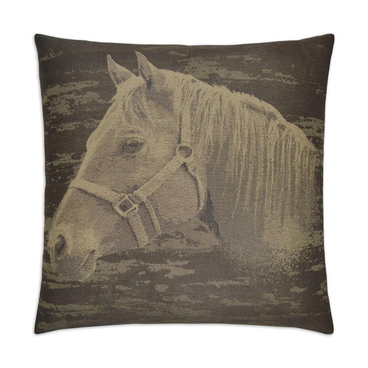 Mister Ed Brown Throw Pillow With Insert