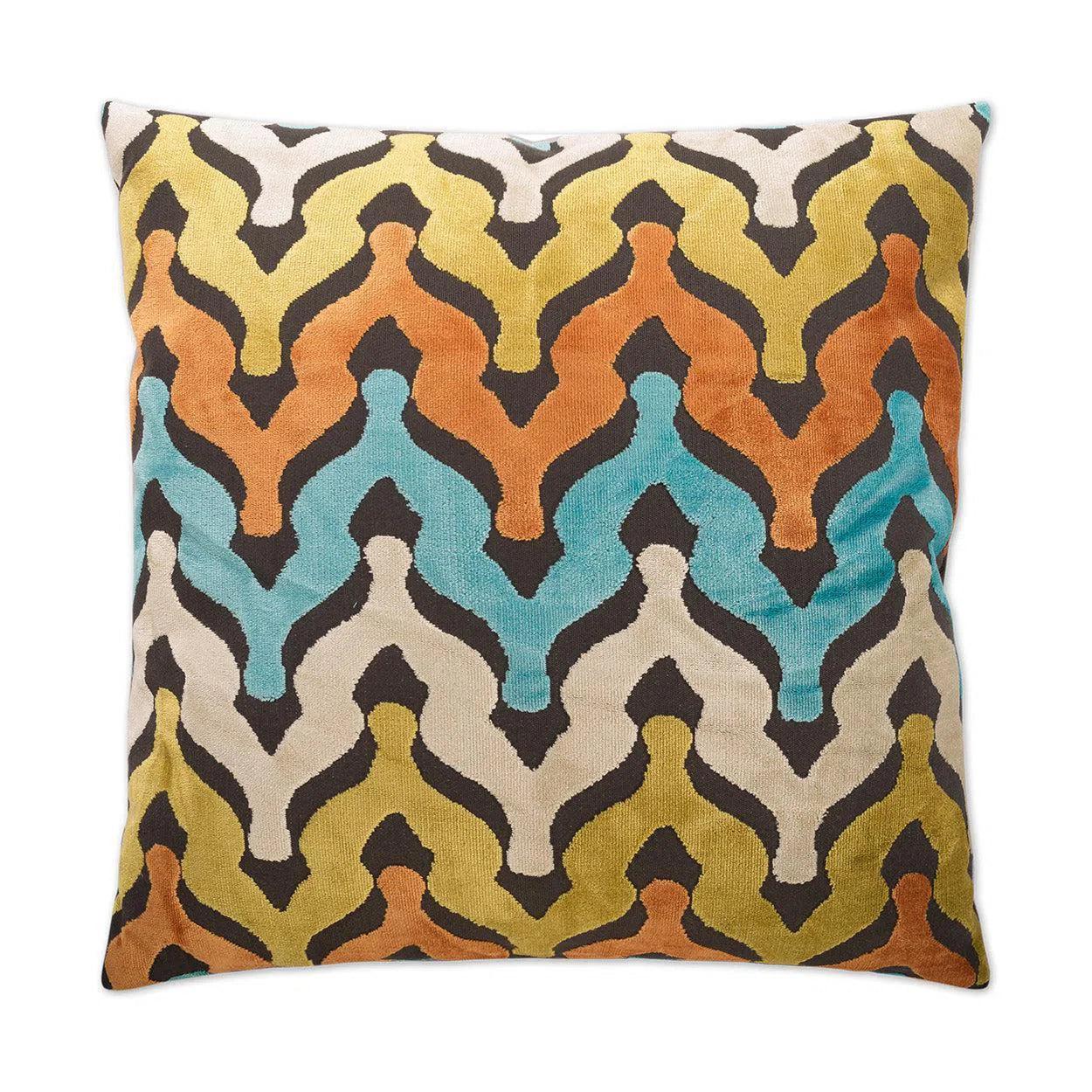 Monroe Carnival Multi Color Throw Pillow With Insert